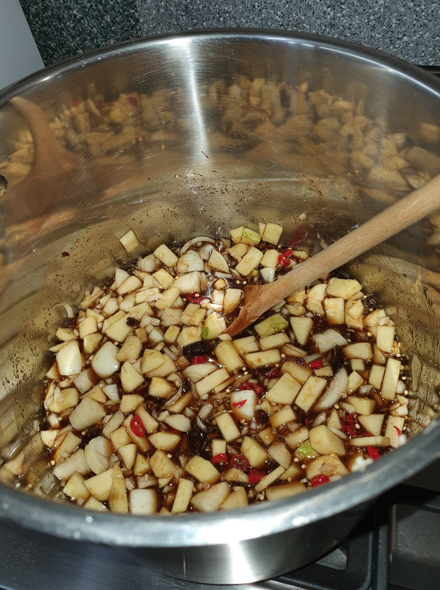 Cooking for 5 minutes