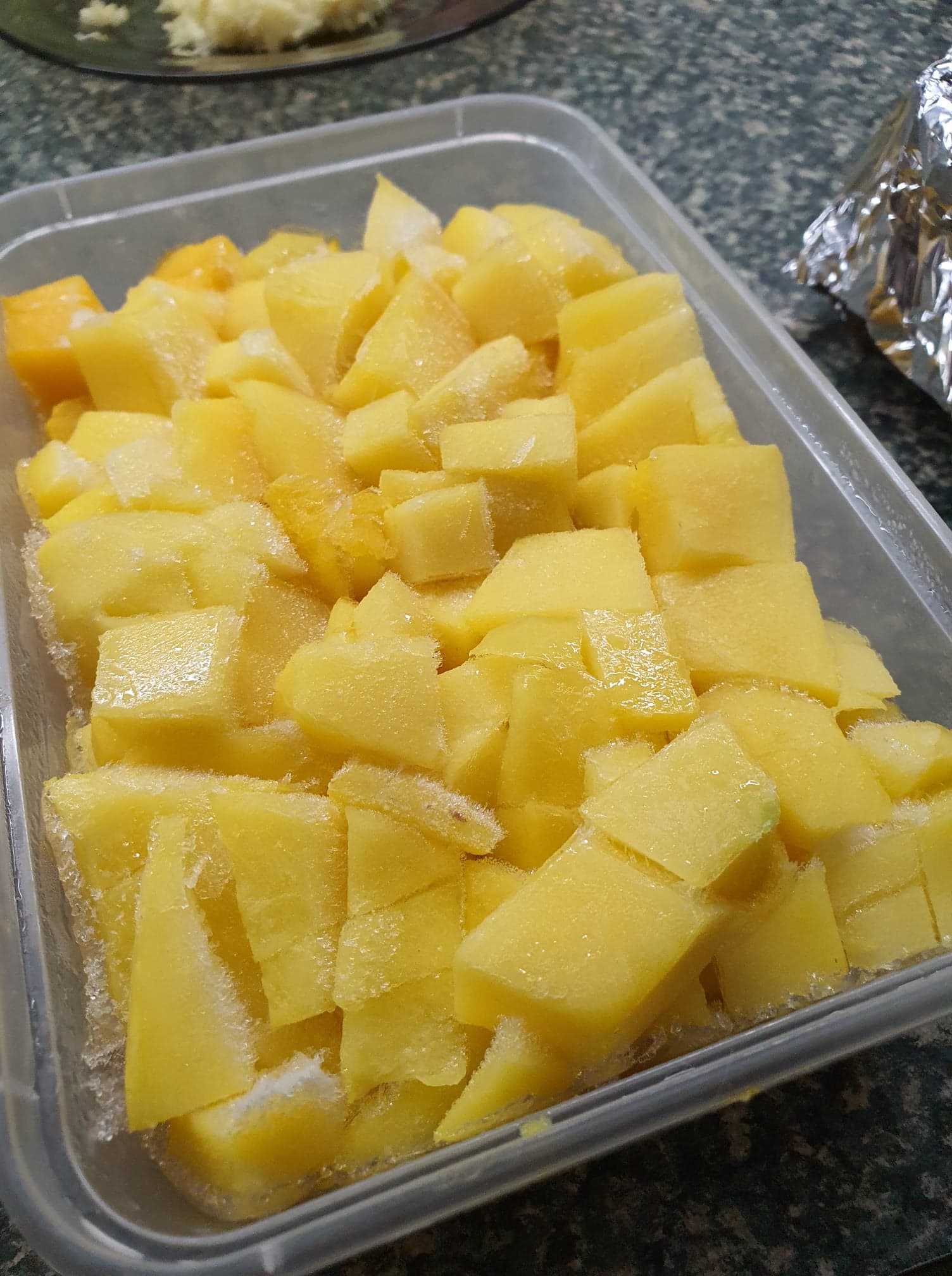 Diced mango